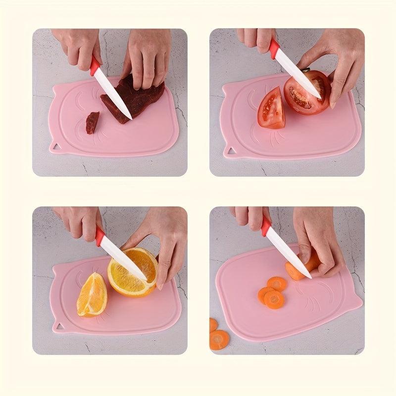 Cartoon Cat Kitchen Plastic Chopping Board Cutting Board
