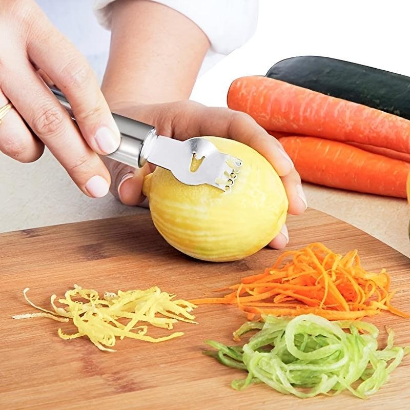 Stainless Steel Lemon Zester Grater Fruit Grater Kitchen Gadgets