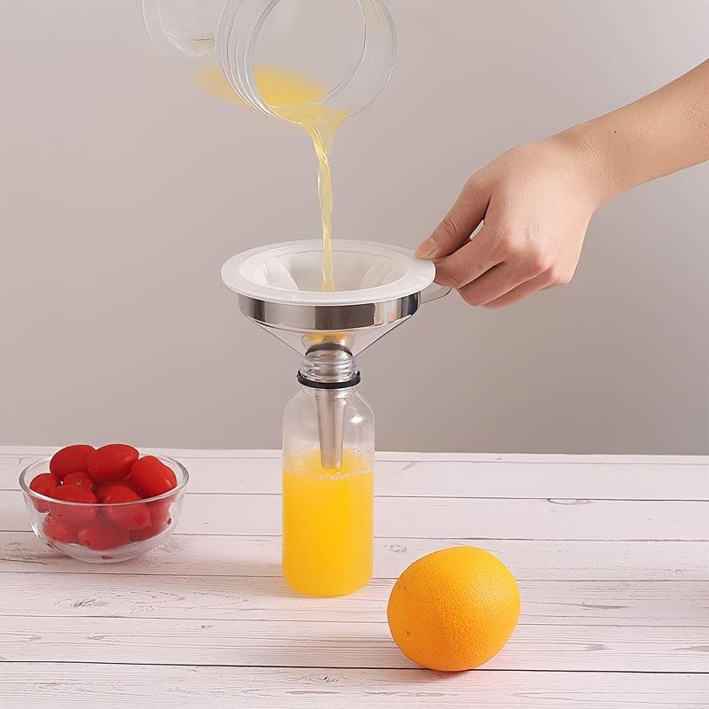 Stainless Steel Kitchen Funnel Strainer for Bottles & Canning