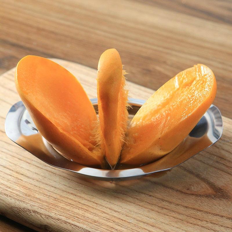 Stainless Steel Mango Splitter & Peeler Set - Fruit Divider with Core Remover