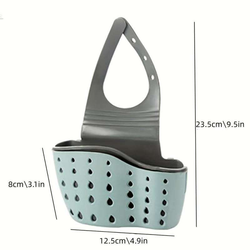 Kitchen Sink Sponge Storage Rack Hang Sponge Brush and Drain Basket Organization