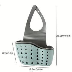 Kitchen Sink Sponge Storage Rack Hang Sponge Brush and Drain Basket Organization