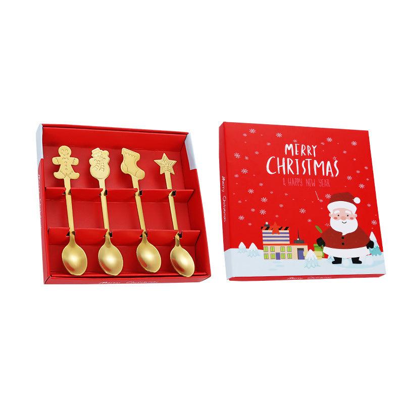 Christmas Tableware Spoon Set 4pcs