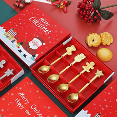 Christmas Tableware Spoon Set 4pcs