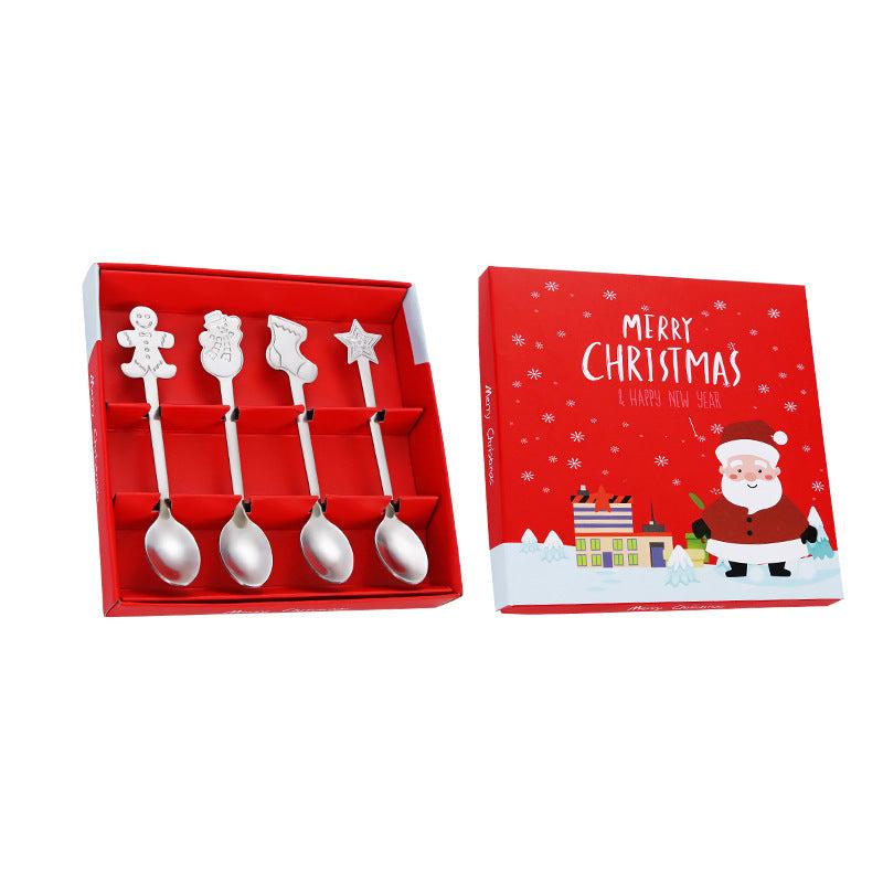 Christmas Tableware Spoon Set 4pcs