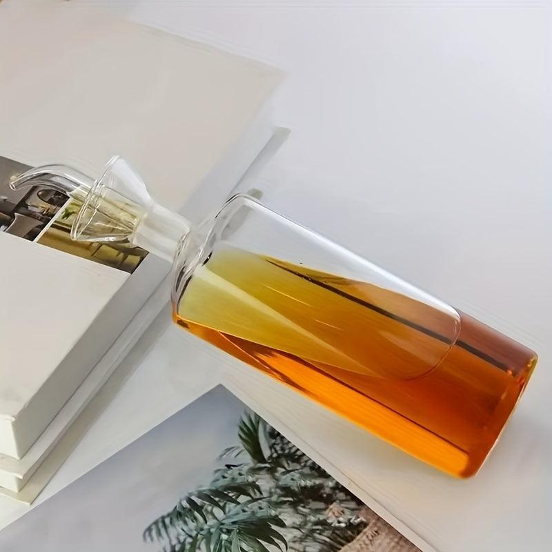 Transparent Olive Oil Vinegar Bottle Kitchen Dispenser