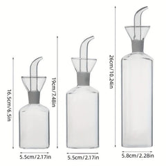 Transparent Olive Oil Vinegar Bottle Kitchen Dispenser