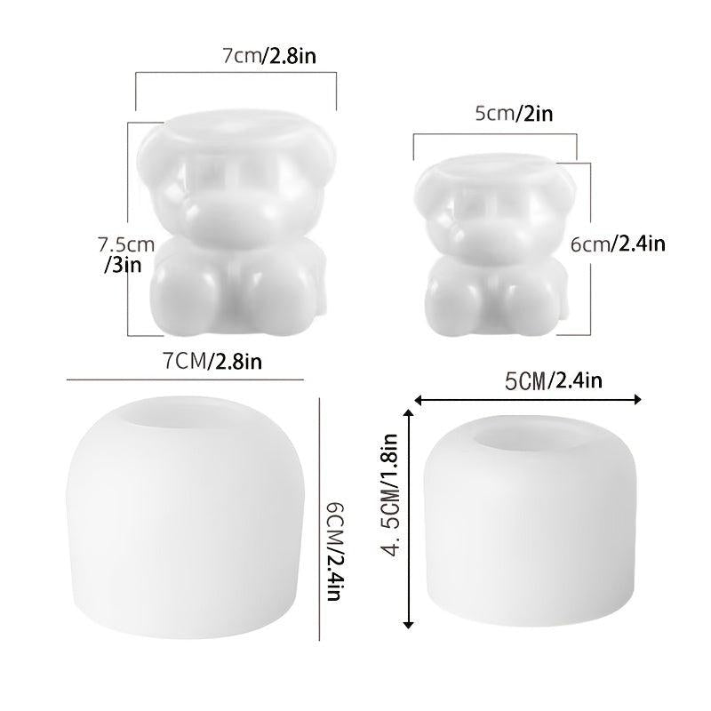 Cartoon Bear Ice Tray Mold Coffee Milk Tea Cola Silicone Ice Bear Mold