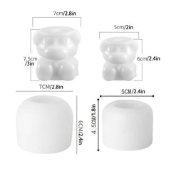 Cartoon Bear Ice Tray Mold Coffee Milk Tea Cola Silicone Ice Bear Mold