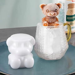 Cartoon Bear Ice Tray Mold Coffee Milk Tea Cola Silicone Ice Bear Mold