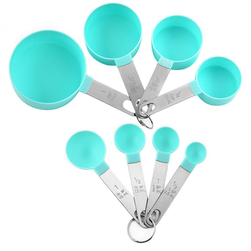 8pcs Stainless Steel Measuring Spoon Set with Scale for Accurate Measurements