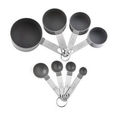 8pcs Stainless Steel Measuring Spoon Set with Scale for Accurate Measurements