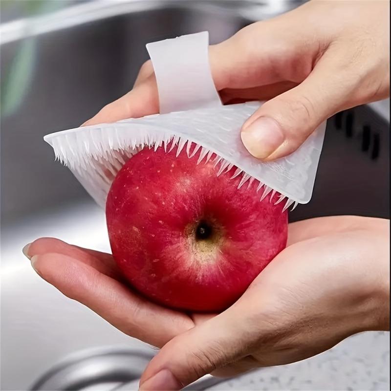 Silicone Vegetable Cleaning Brush Non Slip Handle Dishwashing Brush