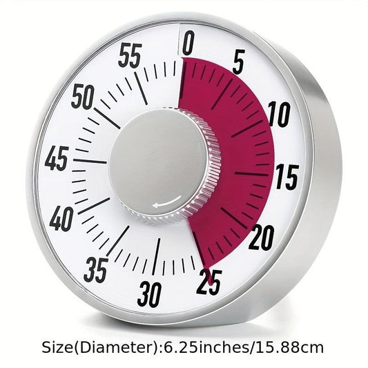 Round Mechanical Countdown Timer Classroom Kitchen Timer