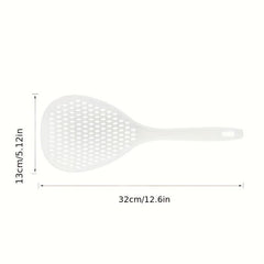 1pc Slotted Spoon Kitchen Noodle Colander Stainless Steel Long Handle