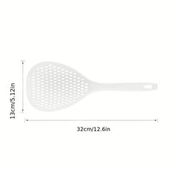 1pc Slotted Spoon Kitchen Noodle Colander Stainless Steel Long Handle