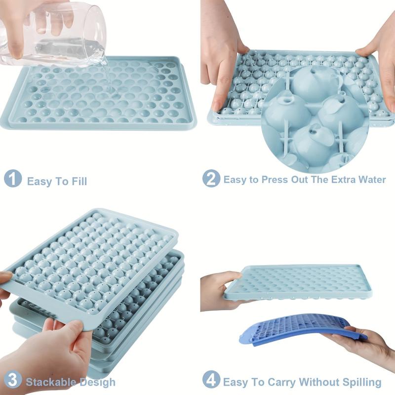 Mini Ice Cube Trays, Easy Release 104 Grids Tiny Ice Cube Tray