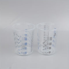 Set of 50 Paint Mixing Cups 600ml Calibrated Plastic Mixing Pots