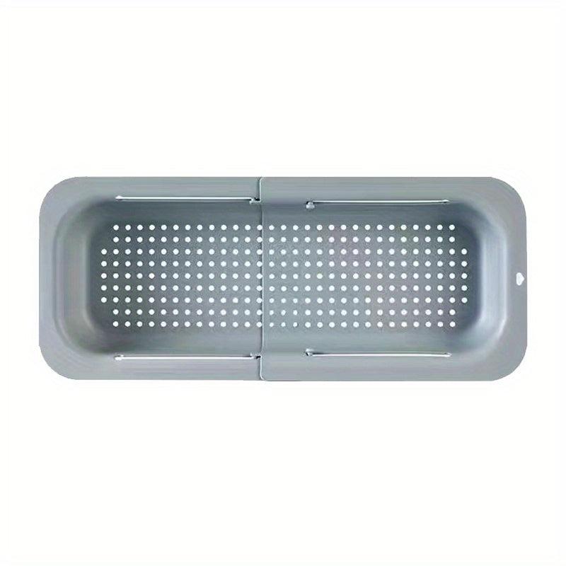 Adjustable Sink Rack Colander Vegetable Fruit Drain Basket