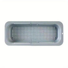 Adjustable Sink Rack Colander Vegetable Fruit Drain Basket