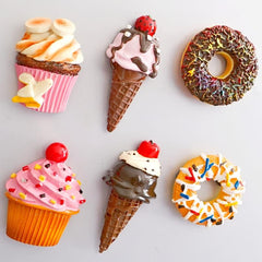 Food Magnets for Kitchen Decor Ice Cream Donut for Whiteboard