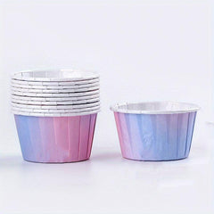 Gradient Muffin Cups Cake Paper Cups Home Dessert Cups - Pack of 50