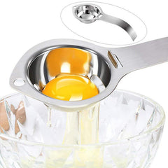 1pc Stainless Steel Egg Separator Kitchen Gadget