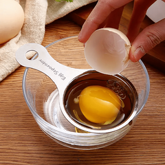 1pc Stainless Steel Egg Separator Kitchen Gadget