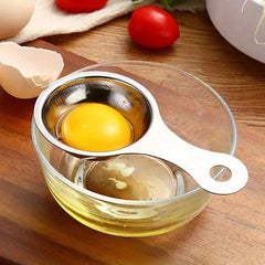 1pc Stainless Steel Egg Separator Kitchen Gadget