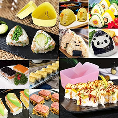 4 PCS Onigiri Mold Rice Mold Musubi Maker Kit Sushi Mold Press Triangle Rice Bal