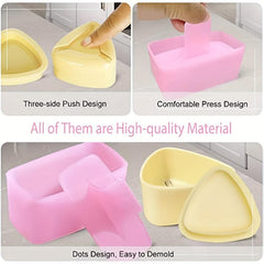 4 PCS Onigiri Mold Rice Mold Musubi Maker Kit Sushi Mold Press Triangle Rice Bal