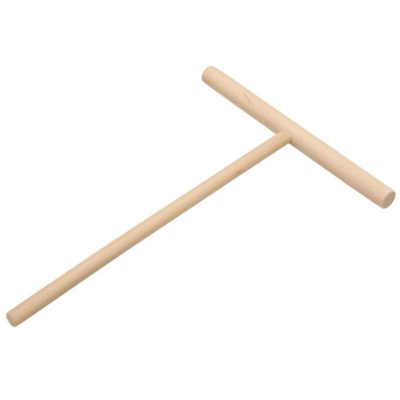 T Shape Crepe Maker Wooden Spreader Stick Kitchen Tool