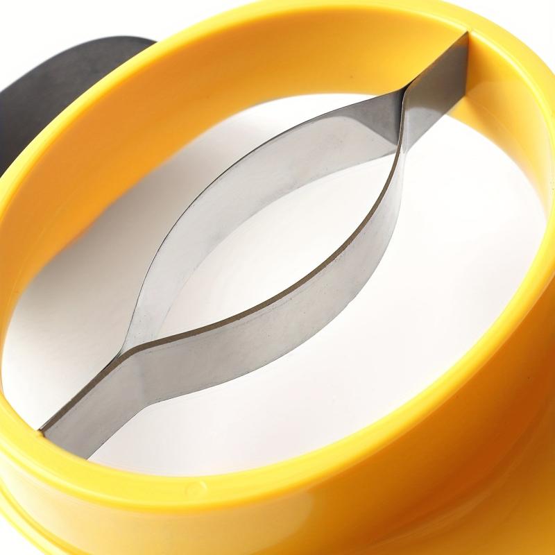 Ergonomic Mango Slicer Stainless Steel Blade Rubber Grip Handle