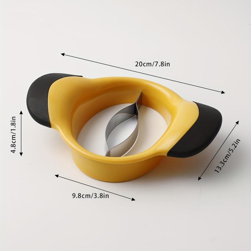 Ergonomic Mango Slicer Stainless Steel Blade Rubber Grip Handle