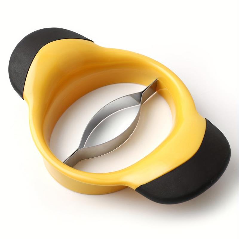 Ergonomic Mango Slicer Stainless Steel Blade Rubber Grip Handle
