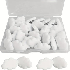 30pcs Cloud Push Pins for Hanging Posters Memo DIY Craft Office School Supplies