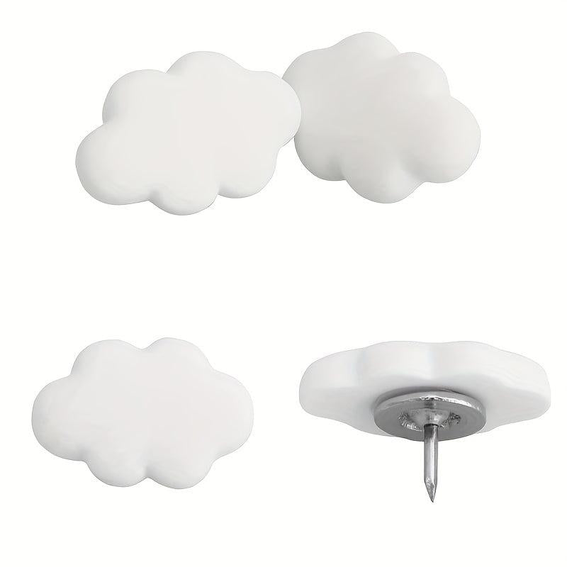 30pcs Cloud Push Pins for Hanging Posters Memo DIY Craft Office School Supplies