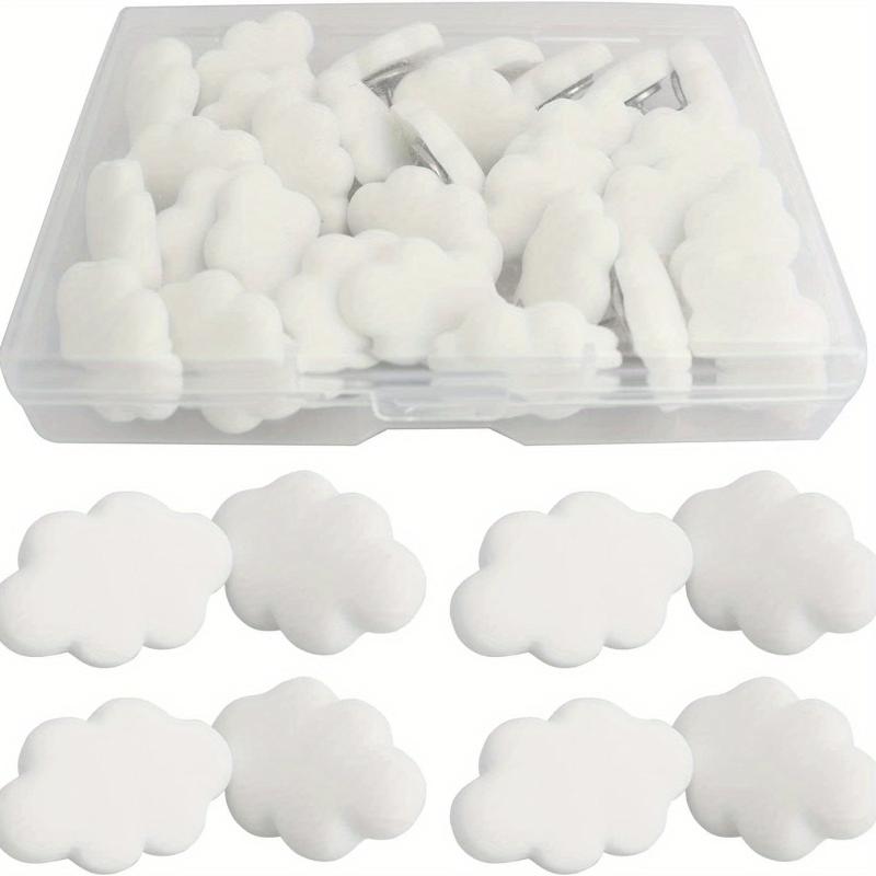 30pcs Cloud Push Pins for Hanging Posters Memo DIY Craft Office School Supplies