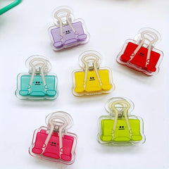 3pcs Small Cheese Sticky Note Clips - Student File Clips