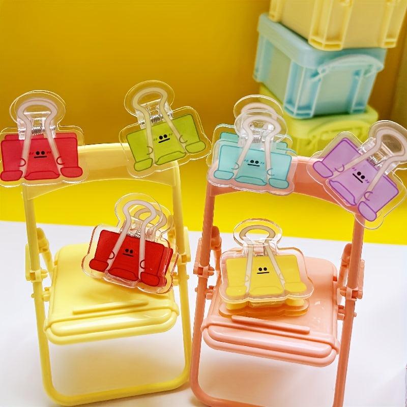3pcs Small Cheese Sticky Note Clips - Student File Clips