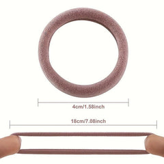 40 Pcs Women Candy Soft Elastic Hair Ties Solid Scrunchies Rubber Bands