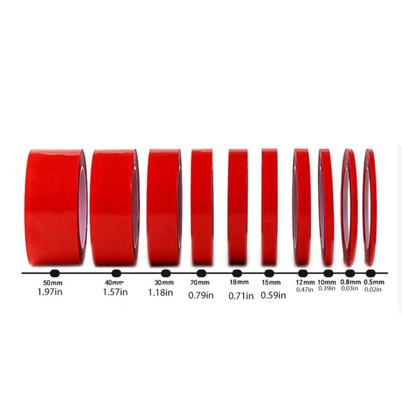 3m x 12mm Clear Acrylic Foam Adhesive Tape