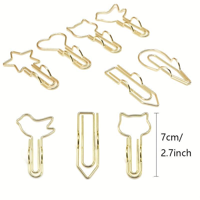 12pcs Metal Pen Holder Clips Stationery Tool for Notebook Bills Paper Clip