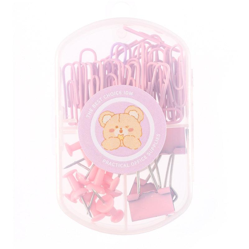 Paper Clip Ticket Holder Pushpin Three in One Combination Storage Set