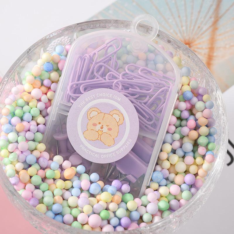 Paper Clip Ticket Holder Pushpin Three in One Combination Storage Set