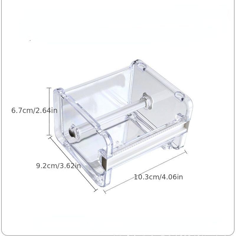 Tape Cutter Set Transparent Tape Holder Dispenser School Supplies