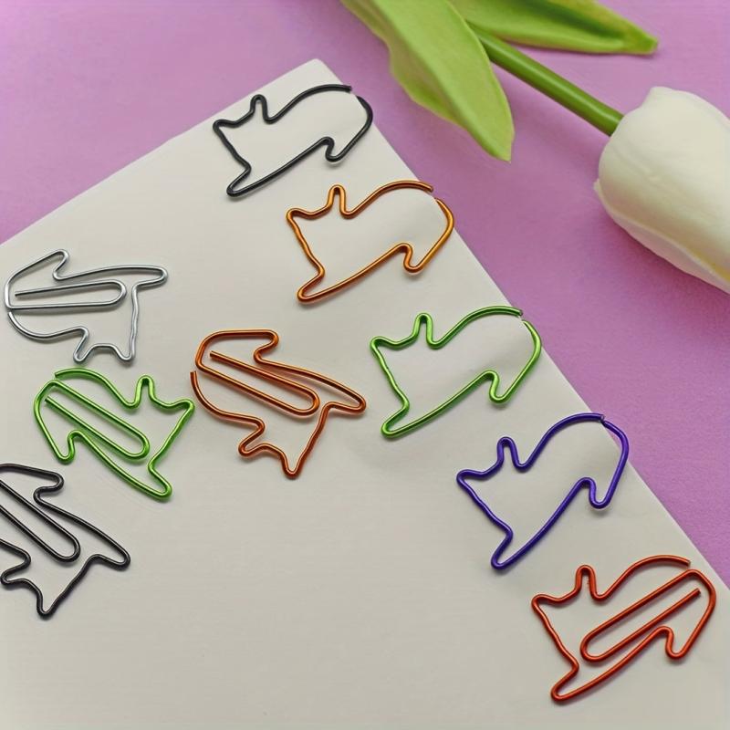 30 Cat Paper Clips & Bookmark Clips - Cute Cat Office Supplies