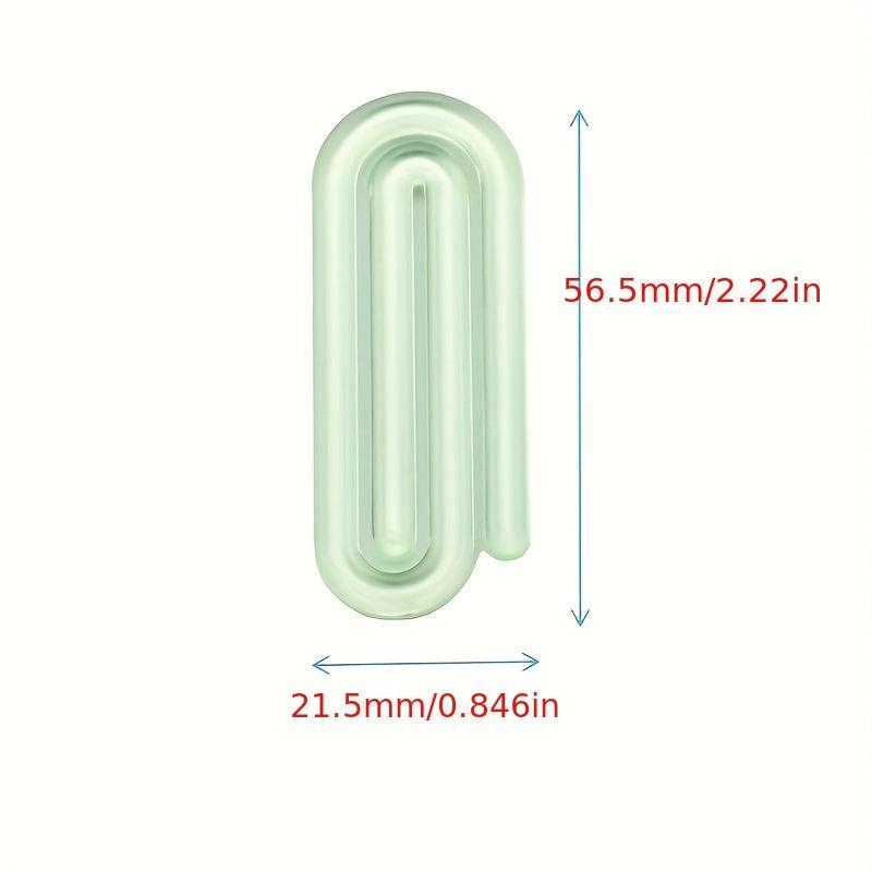 20pcs Plastic Paper Clip File Bookmark Test Paper Storage