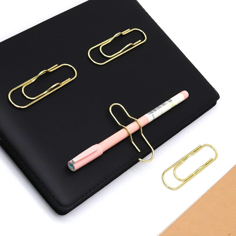 7pcs Metal Pen Clip Creative Notebook Accessories Easy To Carry Pen Holder