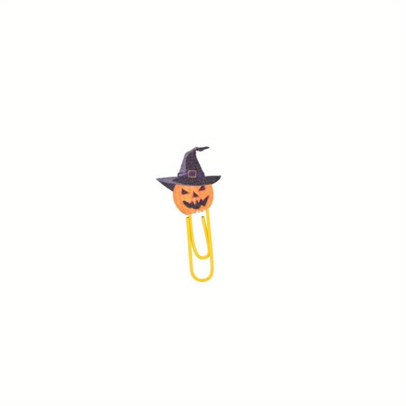 Halloween Pumpkin Paper Clips - Fun Bookmarks for Home, Office, School